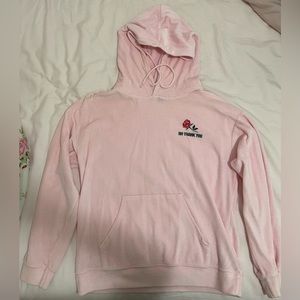 Pink hoodie